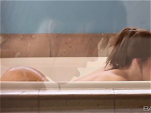 super hot super-hot bathtub masturbation with Natalie Heart
